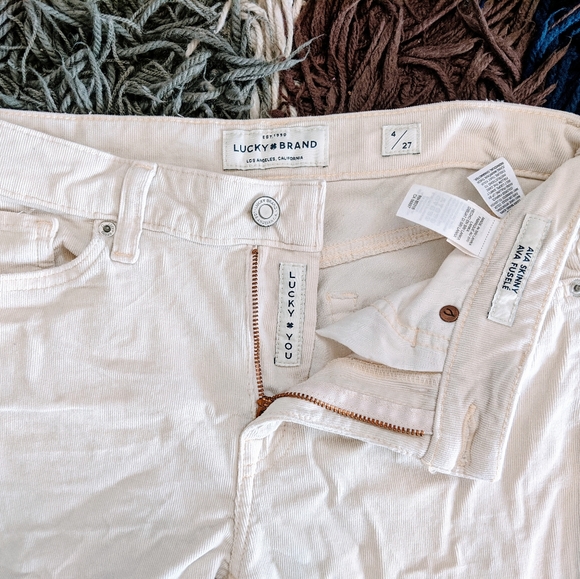 Lucky Brand Ava Skinny Ankle Corduroy Pants - Picture 4 of 5